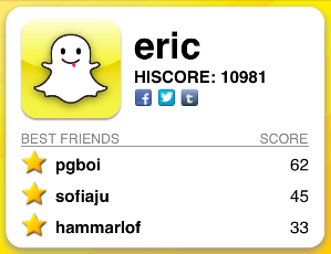 Snapchat Leaderboard